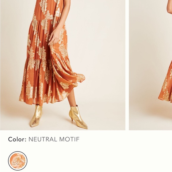 Anthropologie Jacosta Tiered Maxi Dress Small NWT Slight Flaw - Picture 4 of 12